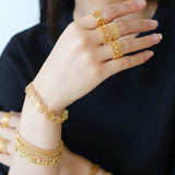Vintage Palace Lace Filigree Zircon Open Ring - floysun