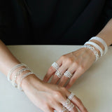 Vintage Palace Lace Filigree Zircon Open Ring - floysun