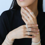 Vintage Palace Lace Filigree Zircon Open Ring - floysun