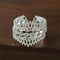 Vintage Palace Lace Filigree Zircon Open Ring - floysun