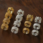 Vintage Palace Lace Filigree Zircon Open Ring - floysun
