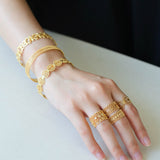 Vintage Palace Lace Filigree Zircon Open Ring - floysun