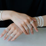 Vintage Palace Lace Filigree Zircon Open Ring - floysun