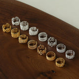 Vintage Palace Lace Filigree Zircon Open Ring - floysun