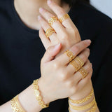 Vintage Palace Lace Filigree Zircon Open Ring - floysun