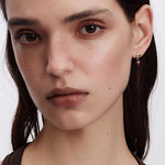 Vintage Palm & Red Tiger's Eye Heart Drop Earrings - floysun