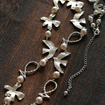 Vintage Peace Dove Pearl Necklace | Short & Long Layered Necklace - floysun