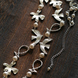 Vintage Peace Dove Pearl Necklace | Short & Long Layered Necklace - floysun