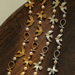 Vintage Peace Dove Pearl Necklace | Short & Long Layered Necklace - floysun