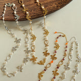 Vintage Peace Dove Pearl Necklace | Short & Long Layered Necklace - floysun