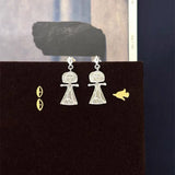 Vintage Poseidon 925 Sterling Silver Dangle Earrings - floysun