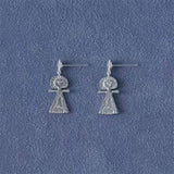 Vintage Poseidon 925 Sterling Silver Dangle Earrings - floysun