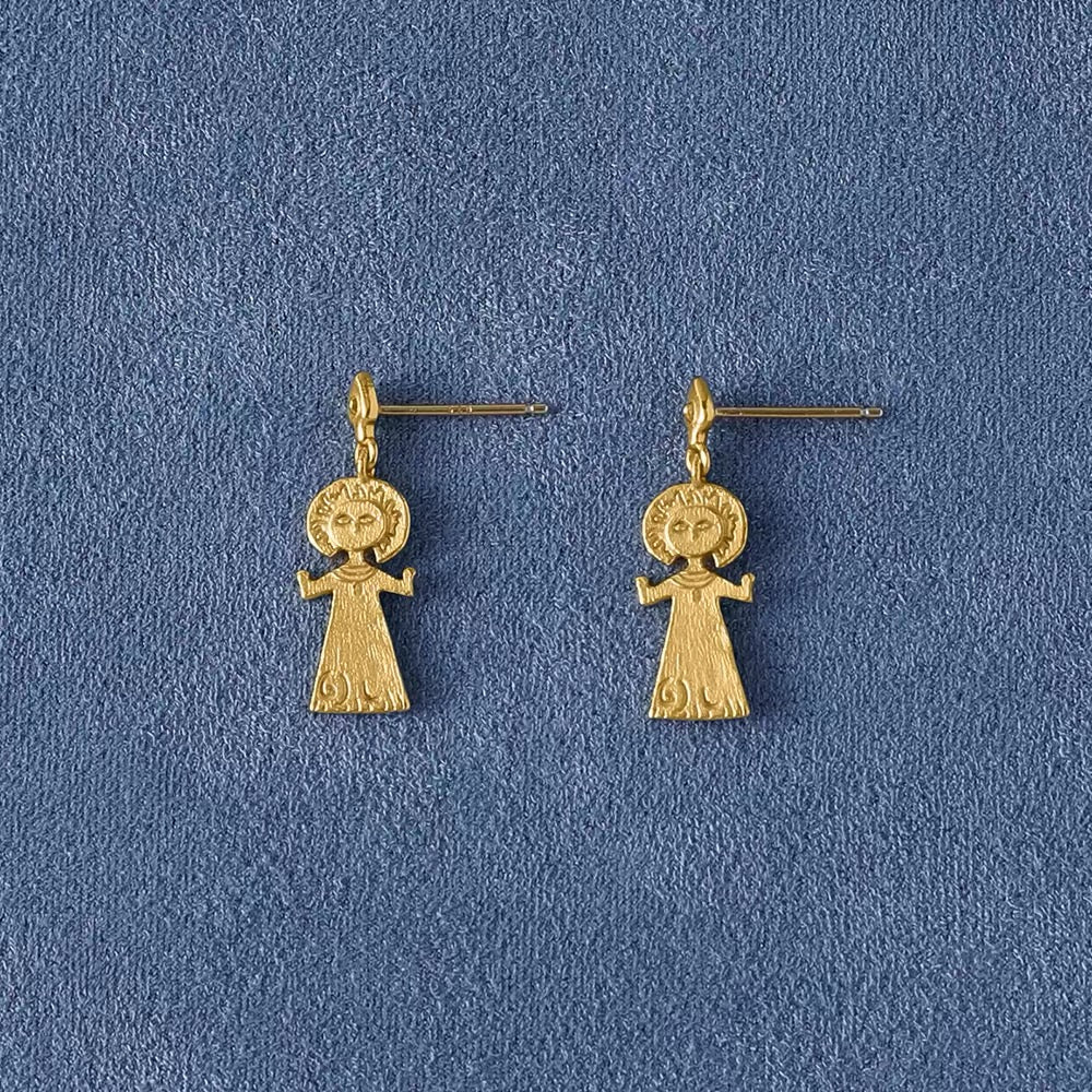 Vintage Poseidon 925 Sterling Silver Dangle Earrings - floysun