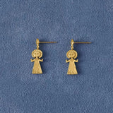 Vintage Poseidon 925 Sterling Silver Dangle Earrings - floysun