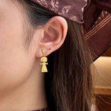 Vintage Poseidon 925 Sterling Silver Dangle Earrings - floysun