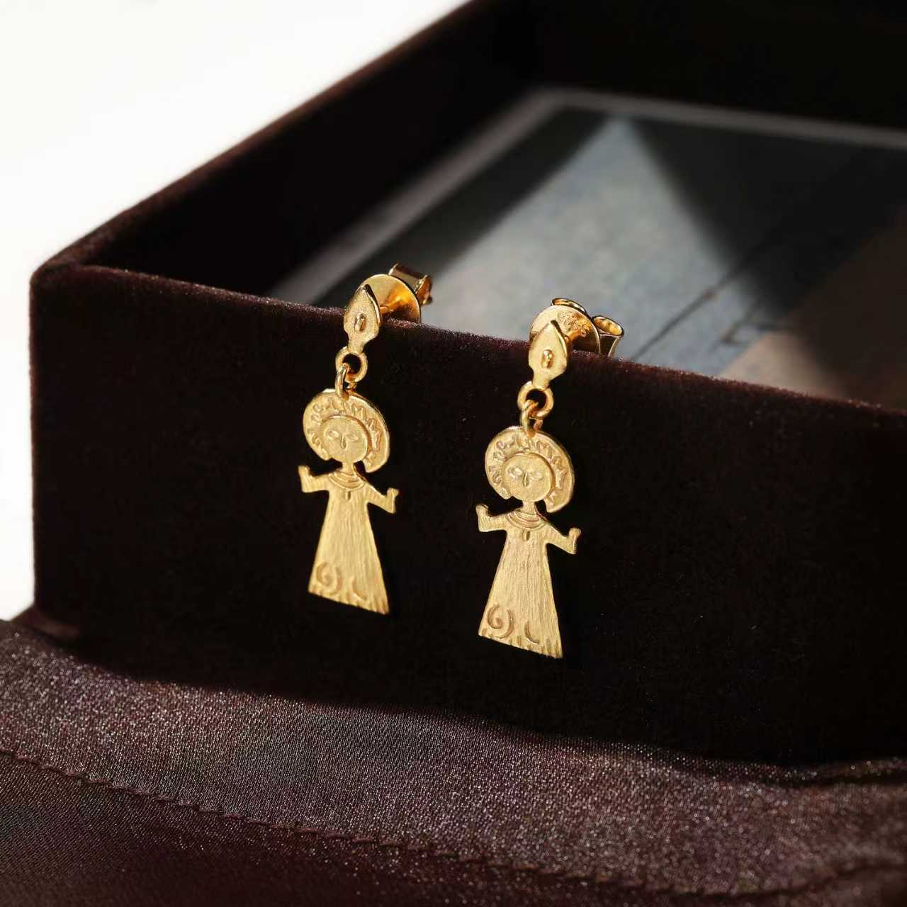 Vintage Poseidon 925 Sterling Silver Dangle Earrings - floysun