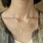 Vintage Poseidon 925 Sterling Silver Pendant Necklace - floysun