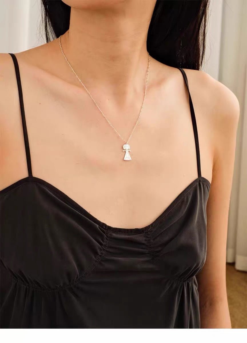 Vintage Poseidon 925 Sterling Silver Pendant Necklace - floysun