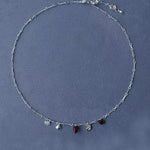 Vintage Red Tiger's Eye Charm Necklace | Heart Series Choker - floysun