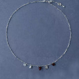 Vintage Red Tiger's Eye Charm Necklace | Heart Series Choker - floysun