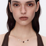 Vintage Red Tiger's Eye Charm Necklace | Heart Series Choker - floysun