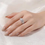 Vintage Royal Style Italian Brushed Floral Wide Band Ring - floysun