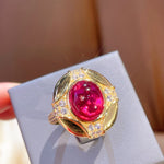 Vintage Ruby Cabochon Ring - floysun