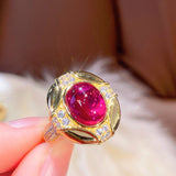 Vintage Ruby Cabochon Ring - floysun