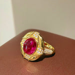 Vintage Ruby Cabochon Ring - floysun