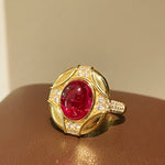 Vintage Ruby Cabochon Ring - floysun