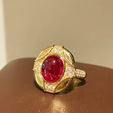 Vintage Ruby Cabochon Ring - floysun