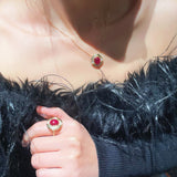 Vintage Ruby Cabochon Ring - floysun
