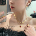 Vintage Ruby Cabochon Ring - floysun
