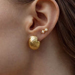 Vintage Shell Pearl Earrings | Baroque Statement Earrings - floysun