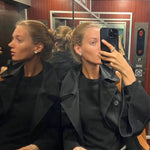 Vintage Spiral Wave Stud Earrings - floysun