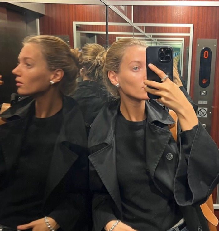 Vintage Spiral Wave Stud Earrings - floysun