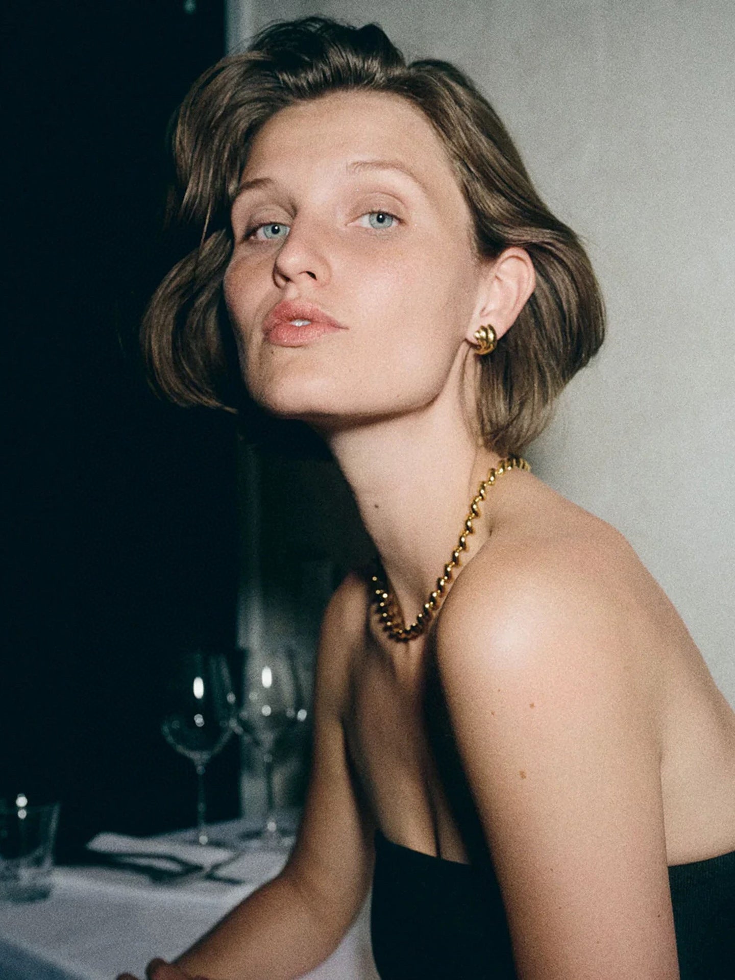 Vintage Spiral Wave Stud Earrings - floysun