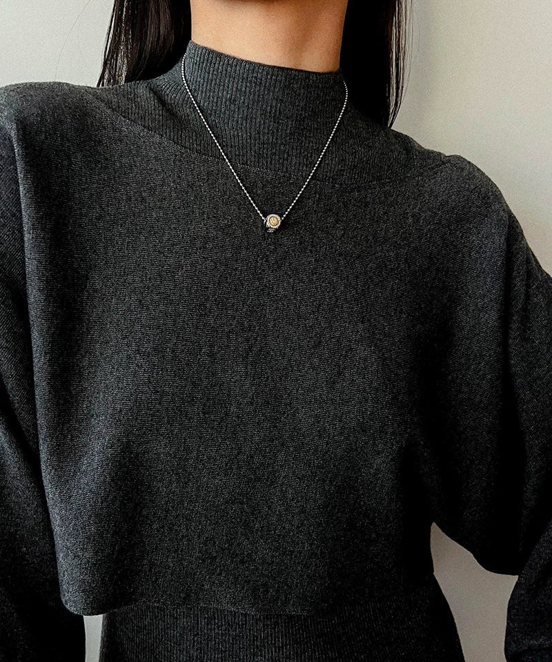 Vintage Tiny Gold Elephant Coin Pendant Necklace - floysun