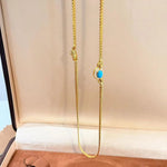 Vintage Turquoise Filigree Choker Necklace - floysun