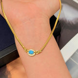 Vintage Turquoise Filigree Choker Necklace - floysun
