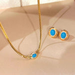 Vintage Turquoise Filigree Choker Necklace - floysun