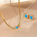 Vintage Turquoise Filigree Choker Necklace - floysun