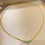 Vintage Turquoise Filigree Choker Necklace - floysun