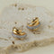 Vintage Two-Tone Pavé Cubic Zirconia Earrings - floysun