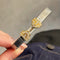 Vintage Two-Tone Tubogas Pavé Cuff Bracelet - floysun