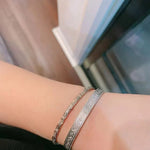 Vintage Vine Pattern Open Cuff 925 Silver Bracelet - floysun