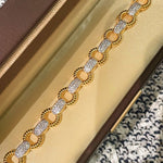 Vintage Weave Circle Pavé Bracelet - floysun