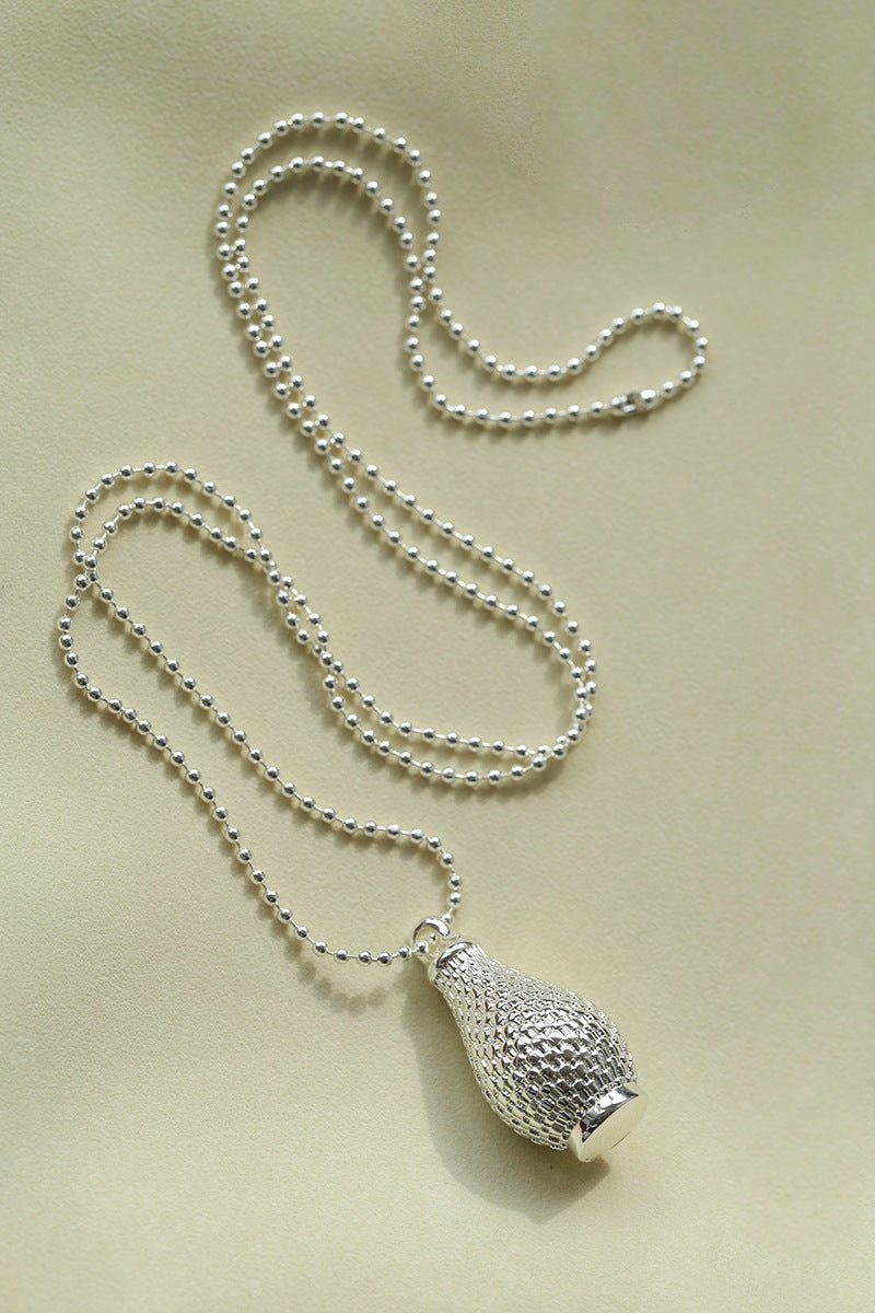 Vintage Woven Carafe Pendant Necklace - floysun