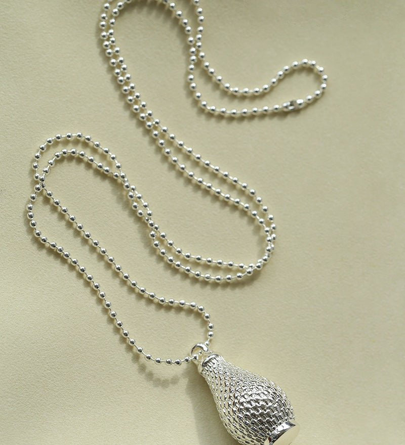 Vintage Woven Carafe Pendant Necklace - floysun