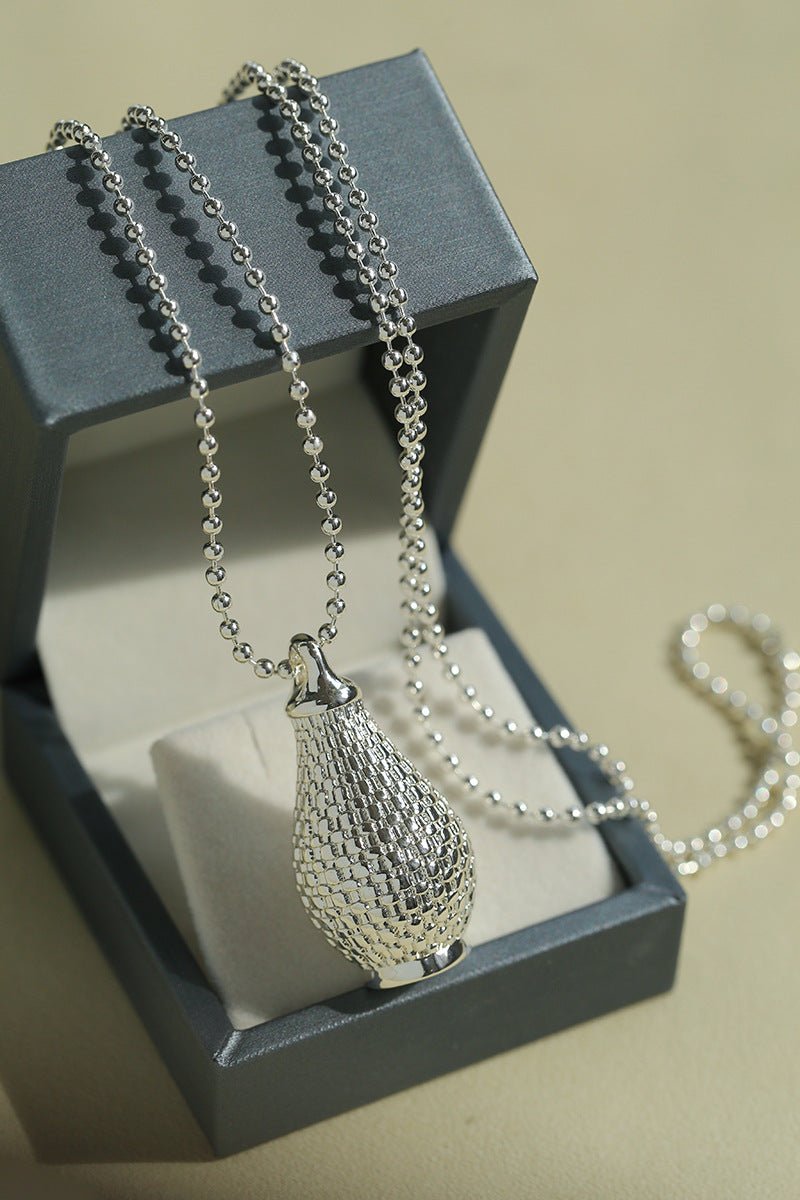 Vintage Woven Carafe Pendant Necklace - floysun